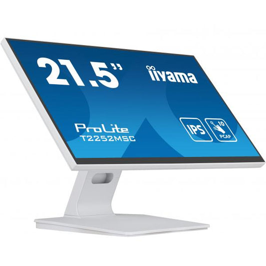 iiyama ProLite T2252MSC-W2 Monitor PC 54,6 cm [21.5] 1920 x 1080 Pixel Full HD LCD Touch screen Tavolo Bianco (iiyama ProLite T2252MSC-W2 - LED monitor - 21.5 - touchscreen - 1920 x 1080 Full HD [108
