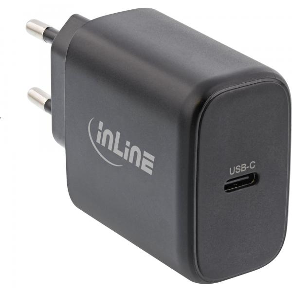 InLine Alimentatore USB PD, caricatore GaN, USB-C singolo, Power Delivery, 65W