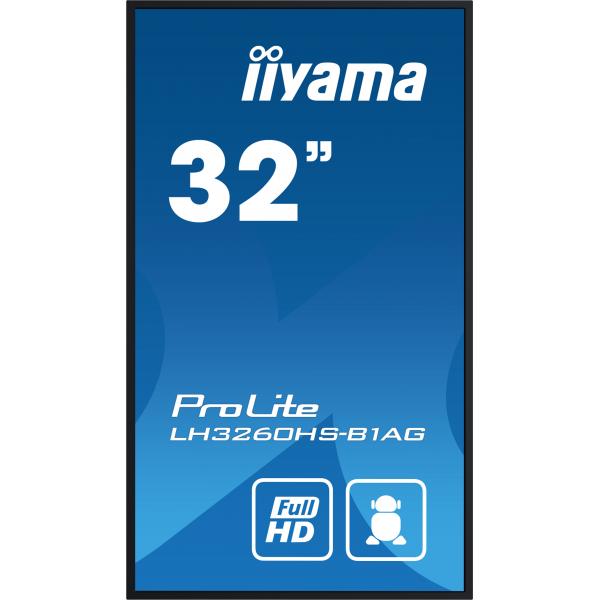 iiyama PROLITE Pannello A digitale 80 cm (31.5") LED Wi-Fi 500 cd/m Full HD Nero Processore integrato Android 11 24/7