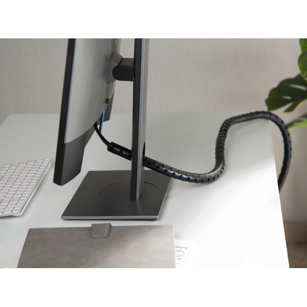 Equip 650868 organizer per cavi Scrivania Guaina intrecciata per cavi Nero