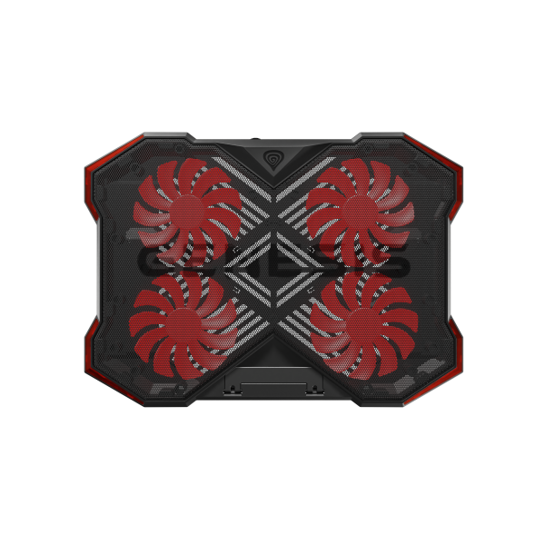 GENESIS Oxid 260 base di raffreddamento per laptop 43,9 cm (17.3") 1010 Giri/min Nero, Rosso