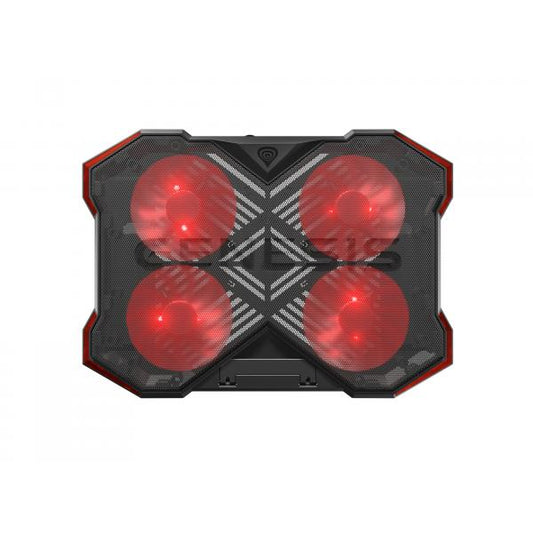 GENESIS Oxid 260 base di raffreddamento per laptop 43,9 cm (17.3") 1010 Giri/min Nero, Rosso