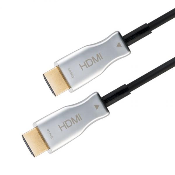 Goobay 65570 cavo HDMI 50 m HDMI tipo A (Standard) Nero, Argento