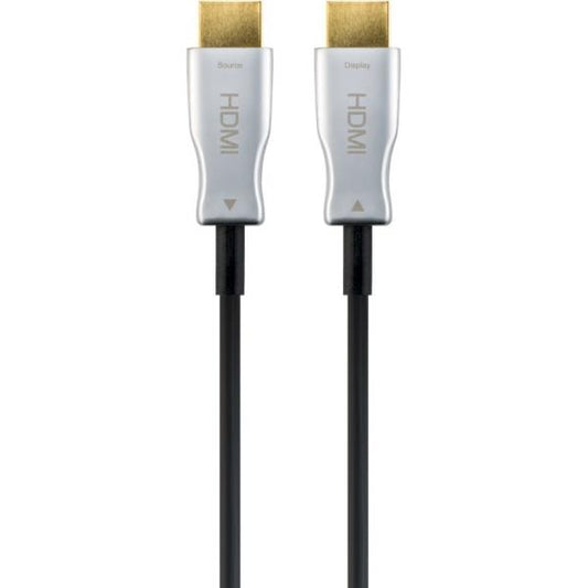 Goobay 65570 cavo HDMI 50 m HDMI tipo A (Standard) Nero, Argento