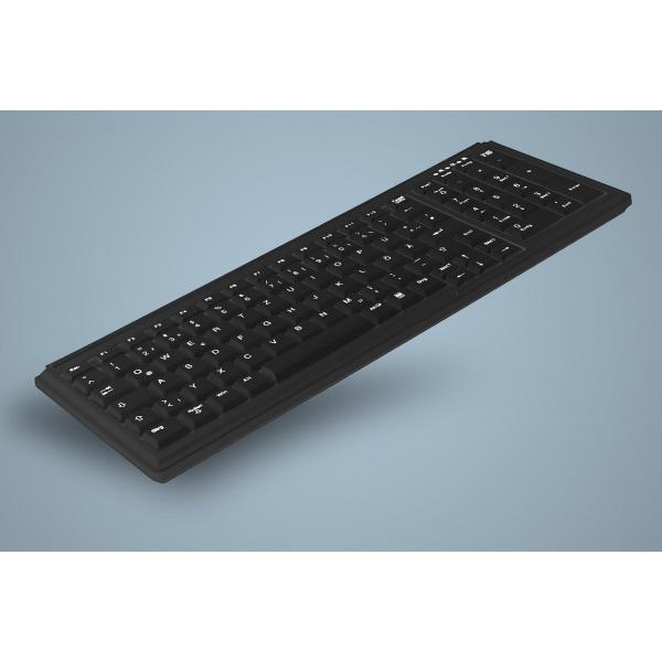 Active Key ??-7000 tastiera PS/2 AZERTY Tedesco Nero