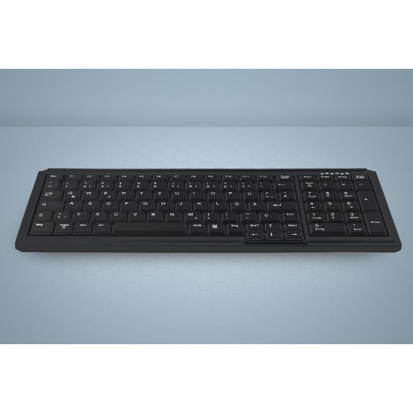 Active Key ??-7000 tastiera PS/2 AZERTY Tedesco Nero