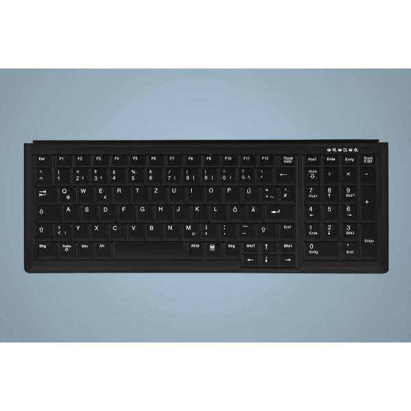 Active Key -7000 tastiera Industriale PS/2 QWERTY Inglese US Nero (Active Key AK-7000 - tastatur - USA -)