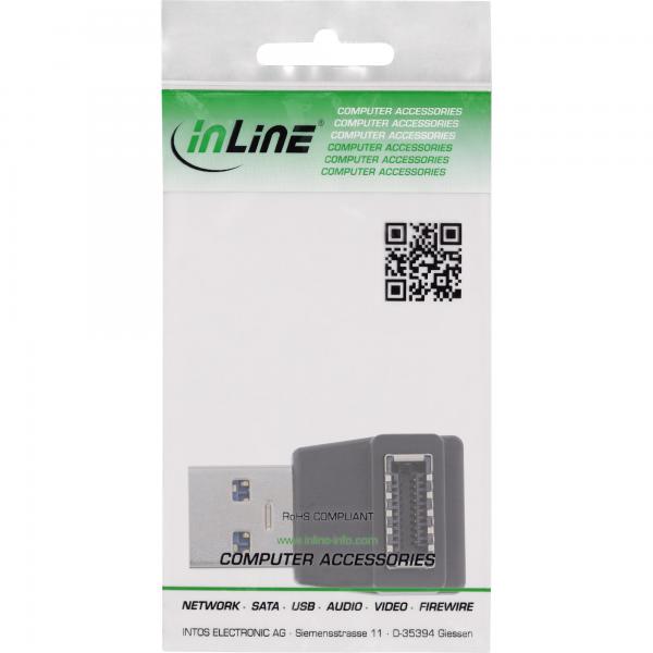 InLine Adattatore USB 3.2, da spina USB-A a presa interna USB-E