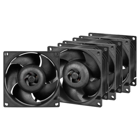 ARCTIC S8038-7K Processore Ventilatore 8 cm Nero 4 pz (ARCTIC S8038-7K 8cm PWM Server Fans [4 Pack], Continuous Operation, Dual Ball Bearing, 500-7000 RPM)