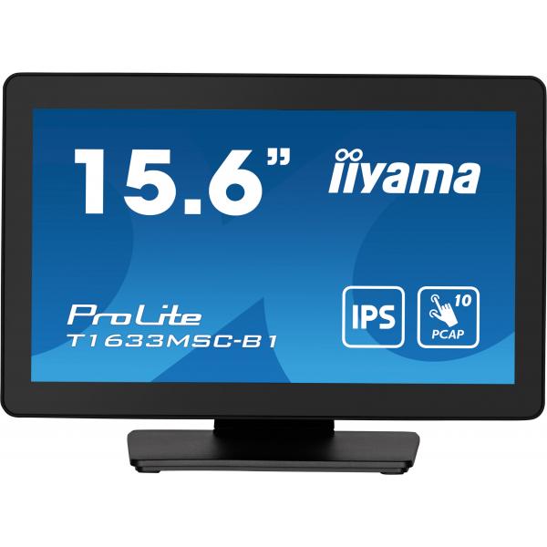 iiyama ProLite T1633MSC-B1 Monitor PC 39,6 cm [15.6] 1920 x 1080 Pixel Full HD LCD Touch screen Nero (iiyama ProLite T1633MSC-B1 - LED monitor - 15.6 - touchscreen - 1920 x 1080 Full HD [1080p] @ 60