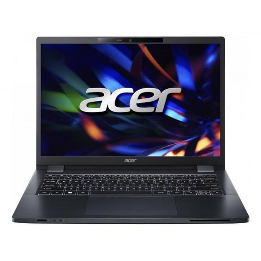 Acer TravelMate P4 TMP414-53-750Q Intel Core i7 i7-1355U Computer portatile 35,6 cm (14") WUXGA 16 GB DDR4-SDRAM 512 GB SSD Wi-Fi 6E (802.11ax) Windows 11 Pro Blu