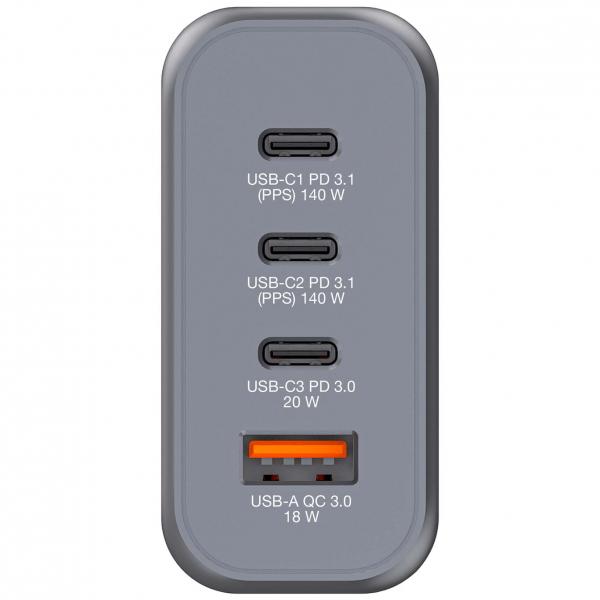 Verbatim GNC-140 Universale Nero, Grigio AC Ricarica rapida Interno