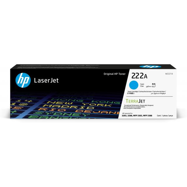HP Cartuccia toner originale LaserJet 222A nero (HP 222A CYAN)