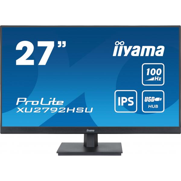 iiyama ProLite XU2792HSU-B6 Monitor PC 68,6 cm [27] 1920 x 1080 Pixel Full HD LED Nero (27 PROLITE XU2792HSU-B6 - 27 Black IPS LED Monitor Full HD DisplayPort USB and HDMI)