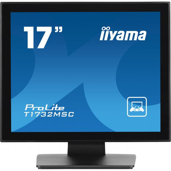iiyama ProLite T1732MSC-B1SAG Monitor PC 43,2 cm [17] 1280 x 1024 Pixel Full HD LED Touch screen Da tavolo Nero (iiyama ProLite T1732MSC-B1SAG 17' PCAP 10pt Touch Screen with AntiGlare Coating)