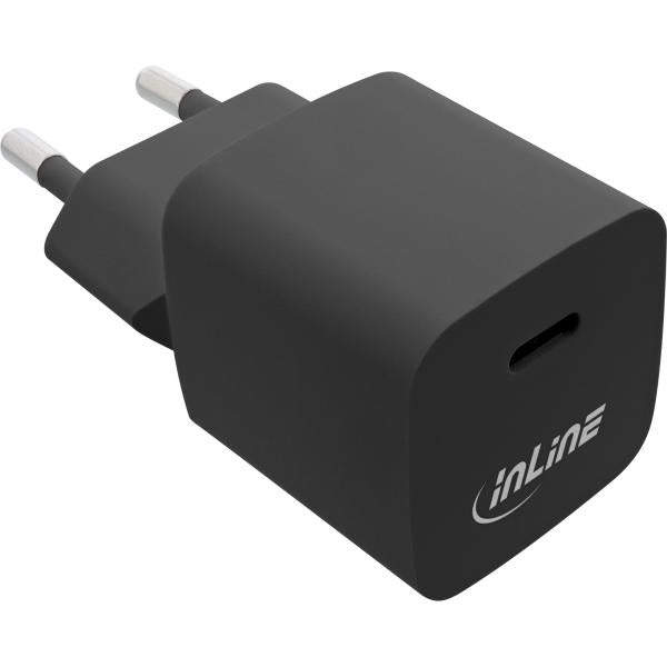 InLine Caricatore USB singolo USB-C, Power Delivery, PPS, 33W, nero