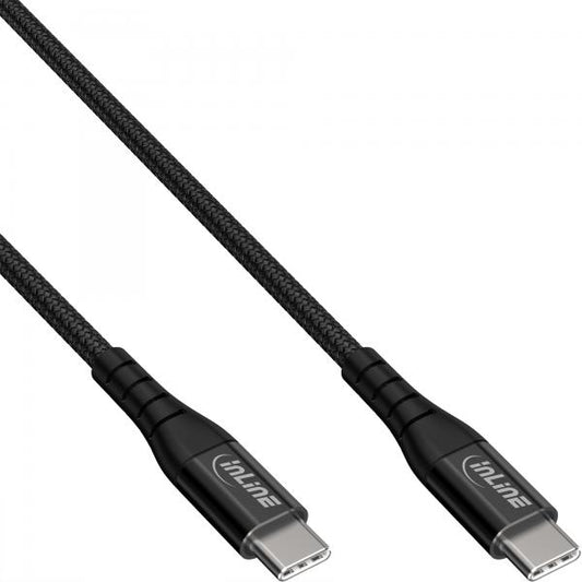 InLine Cavo USB 2.0, cavo di ricarica rapida USB-C spina/spina 100W, 2m