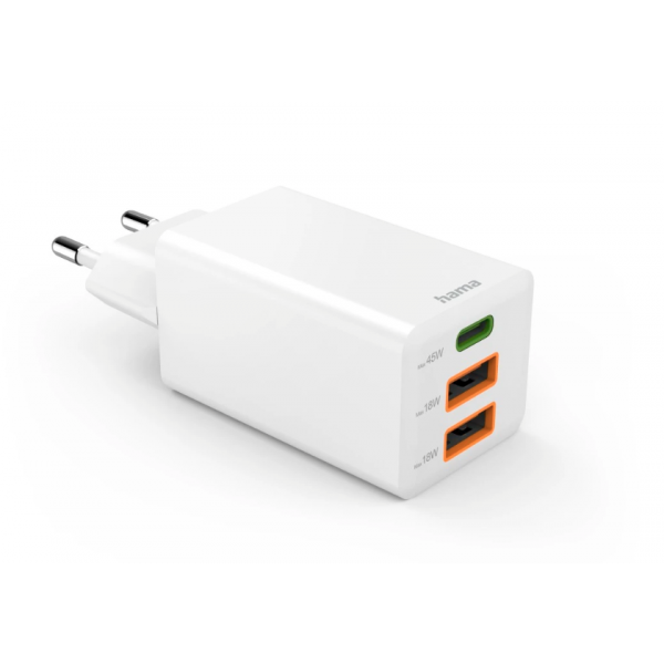 Hama 00201995 Caricabatterie per dispositivi mobili Smartphone Bianco AC Ricarica rapida Interno, Esterno