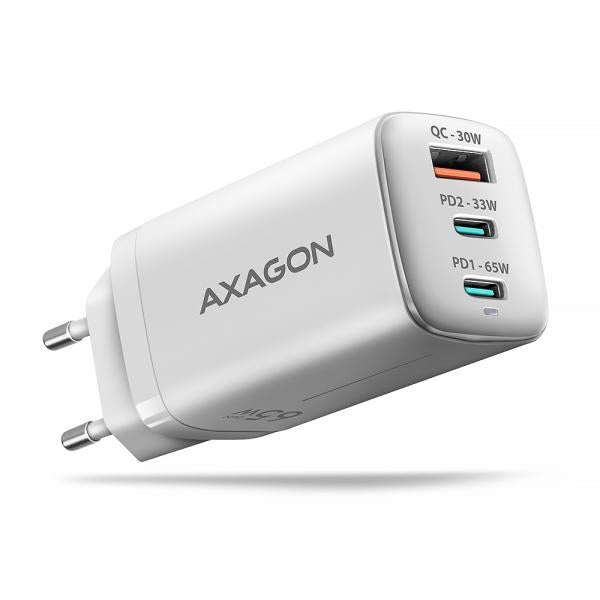 Axagon ACU-DPQ65W Caricabatterie per dispositivi mobili Universale Bianco AC Ricarica rapida Interno