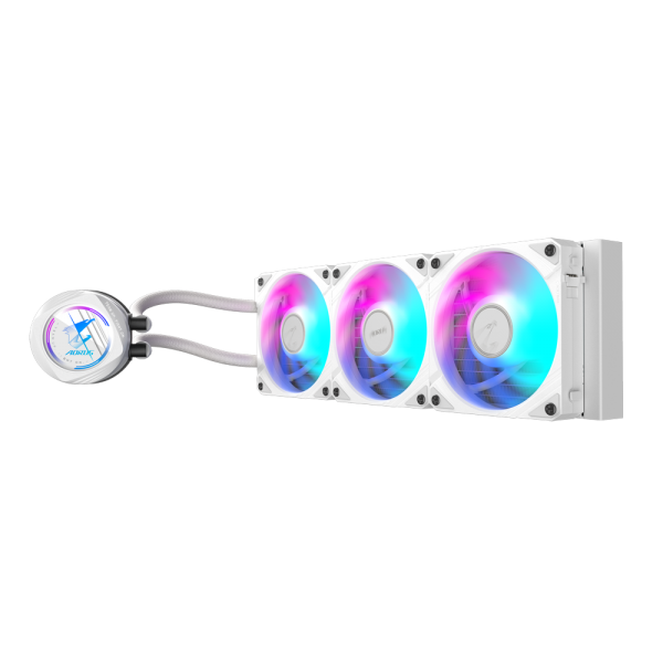 GIGABYTE AORUS WATERFORCE II 360 ICE AIO Liquid CPU Cooler - Ventole ARGB 3x120mm, meccanismo di bloccaggio scorrevole, DAISY-CHAIN, compatibile con Intel LGA 1700 e AMD AM5