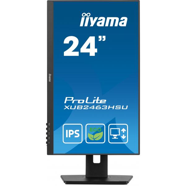 iiyama ProLite XUB2463HSU-B1 Monitor PC 60,5 cm [23.8] 1920 x 1080 Pixel Full HD LED Nero (XUB2463HSU-B1 24IN LCD 1920X108 - DP/HDMI/USB)