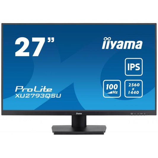 iiyama ProLite XU2793QSU-B6 Monitor PC 68,6 cm [27] 2560 x 1440 Pixel Wide Quad HD LED Nero (27 PROLITE XU2793QSU-B6 WQHD IPS Monitor - 27 Black LED Monitor WQHD DisplayPort USB and HDMI)