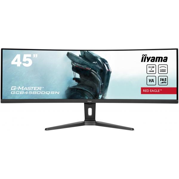 iiyama G-MASTER RED EAGLE CURVED Monitor PC 113 cm [44.5] 5120 x 1440 Pixel Dual QHD LED Nero (iiyama G-MASTER Red Eagle GCB4580DQSN-B1 - Monitor a LED - gaming - curvato - 44.5 - 5120 x 1440 Dual Qu