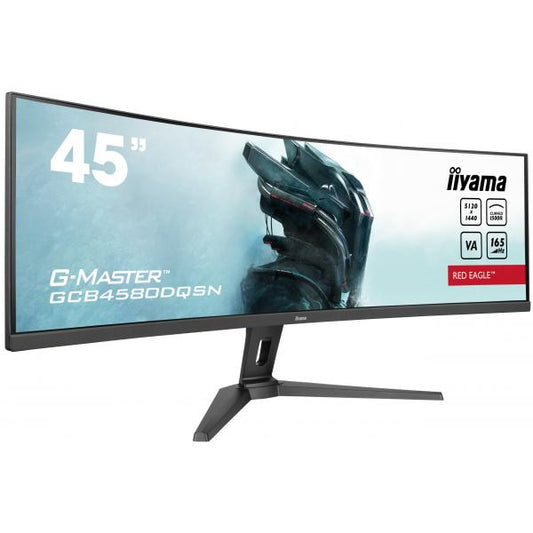 iiyama G-MASTER RED EAGLE CURVED Monitor PC 113 cm [44.5] 5120 x 1440 Pixel Dual QHD LED Nero (iiyama G-MASTER Red Eagle GCB4580DQSN-B1 - Monitor a LED - gaming - curvato - 44.5 - 5120 x 1440 Dual Qu