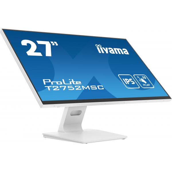 iiyama ProLite T2752MSC-W1 Monitor PC 68,6 cm [27] 1920 x 1080 Pixel Full HD LED Touch screen Bianco (iiyama - T2752MSC-W1)