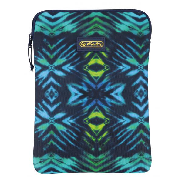 Herlitz New Batik 26,7 cm (10.5") Custodia a tasca Nero, Blu, Verde