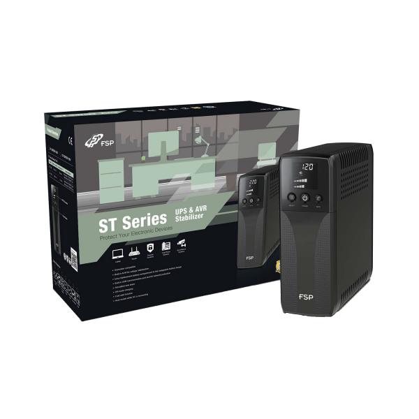 FSP ST 850 gruppo di continuit [UPS] A linea interattiva 0,85 kVA 510 W 4 presa[e] AC (FSP ST 850 Tower 850VA 510W RJ45 Ausga)