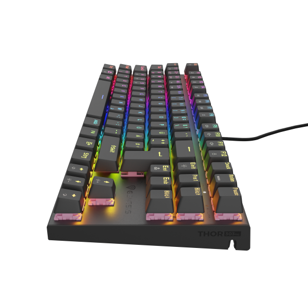 GENESIS NKG-1886 tastiera Gaming USB QWERTZ Tedesco Nero