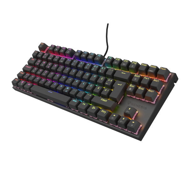 GENESIS NKG-1886 tastiera Gaming USB QWERTZ Tedesco Nero