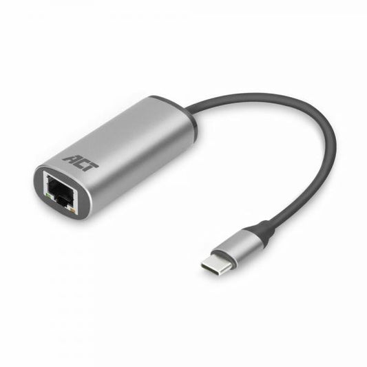 ACT AC7081 hub di interfaccia USB 3.2 Gen 1 (3.1 Gen 1) Type-C 2500 Mbit/s Alluminio