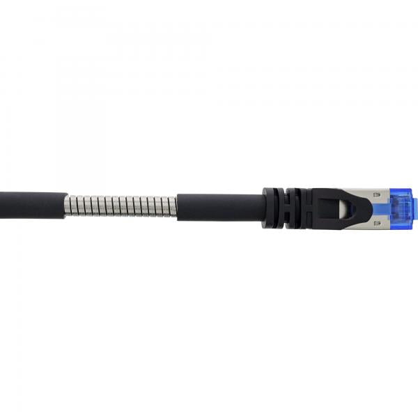 InLine Cavo patch armato, U/FTP, Cat.6A, nero, 30m