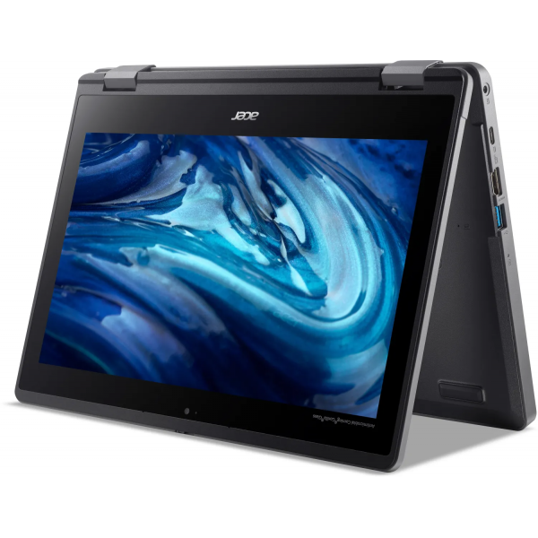 Acer TravelMate Spin B3 TMB311RN-33-TCO-P6XV Intel N N200 Ibrido (2 in 1) 29,5 cm (11.6") Touch screen HD 8 GB LPDDR5-SDRAM 256 GB SSD Wi-Fi 6E (802.11ax) Windows 11 Pro Nero