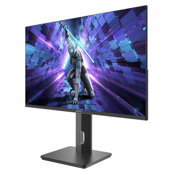 MONITOR ATLANTIS GAMING LED 27" WIDE A05-UX27IF-VHDM IPS 1920X1080 5MS 270CD/M 1.000:1 VESA MM PIVOT REG. H DP HDMI VGA BLACK