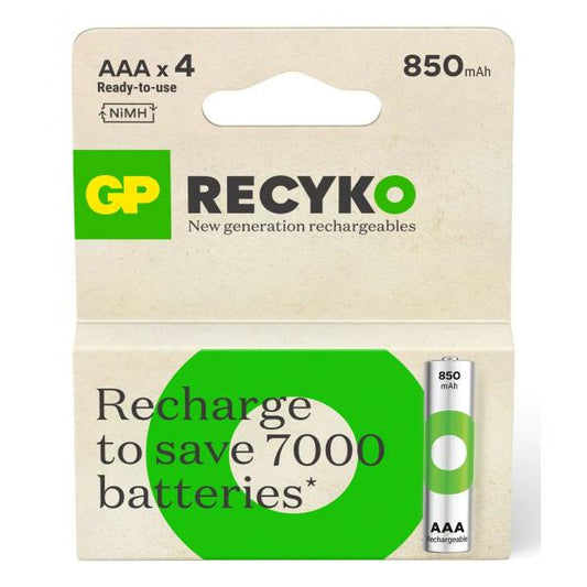 GP Batteries ReCyko Pro GPRCK85AAA099C4 batteria per uso domestico Batteria ricaricabile Mini Stilo AAA Nichel-Metallo Idruro (NiMH)