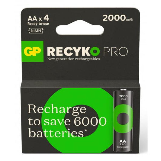GP Batteries ReCyko Pro GPRCP200AA167C4 batteria per uso domestico Batteria ricaricabile Stilo AA Nichel-Metallo Idruro (NiMH)