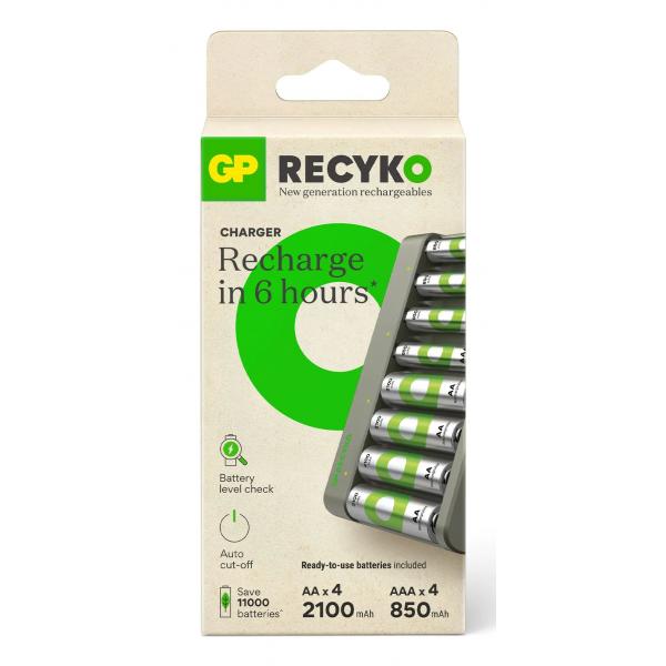 GP Batteries ReCyko+ E821 carica batterie Batteria per uso domestico USB