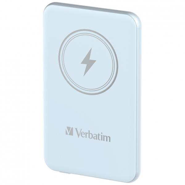 Verbatim Charge 'n' Go Polimeri di litio (LiPo) 5000 mAh Carica wireless Blu