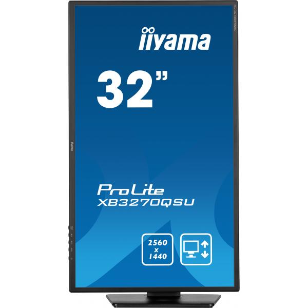 iiyama ProLite XB3270QSU-B1 Monitor PC 80 cm [31.5] 2560 x 1440 Pixel Quad HD LED Nero (iiyama ProLite XB3270QSU-B1 - Monitor a LED - 32 [31.5 visualizzabile] - 2560 x 1440 WQHD @ 100 Hz - IPS - 250