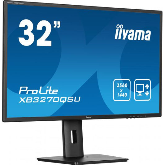 iiyama ProLite XB3270QSU-B1 Monitor PC 80 cm [31.5] 2560 x 1440 Pixel Quad HD LED Nero (iiyama ProLite XB3270QSU-B1 - Monitor a LED - 32 [31.5 visualizzabile] - 2560 x 1440 WQHD @ 100 Hz - IPS - 250