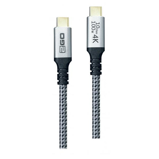 2GO 797512 cavo USB USB 3.2 Gen 2 (3.1 Gen 2) 1,2 m USB C Nero, Argento