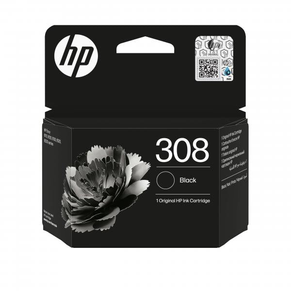 HP Cartuccia di inchiostro nero originale 308 EU
