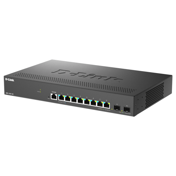 D-Link DMS-1250-10S/E switch di rete Gestito 2.5G Ethernet [100/1000/2500] Nero (8 x 2.5Gbps Multi-G Ethernet)
