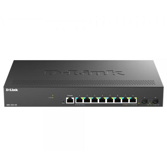 D-Link DMS-1250-10S/E switch di rete Gestito 2.5G Ethernet [100/1000/2500] Nero (8 x 2.5Gbps Multi-G Ethernet)