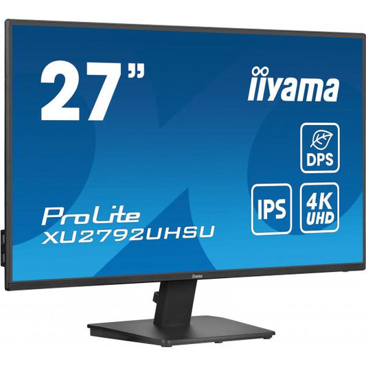 iiyama ProLite XU2792UHSU-B6 Monitor PC 68,6 cm [27] 3840 x 2160 Pixel 4K Ultra HD LED Nero (iiyama ProLite XU2792UHSU-B6 - Monitor a LED - 27 - 3840 x 2160 4K @ 60 Hz - IPS - 350 cd/m? - 1300:1 - 4