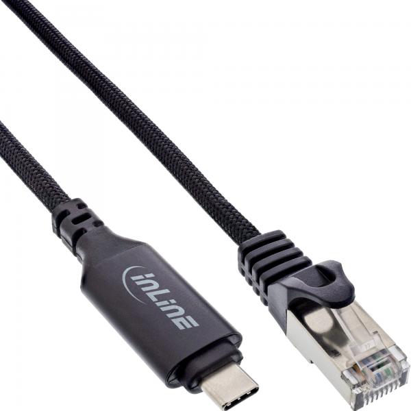 InLine Cavo adattatore di rete USB 3.2, Gigabit, da USB-C a spina RJ45, 5m