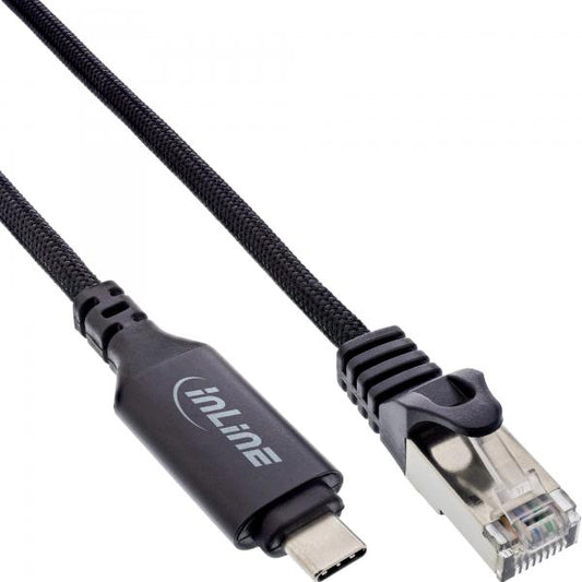 InLine Cavo adattatore di rete USB 3.2, Gigabit, da USB-C a spina RJ45, 5m